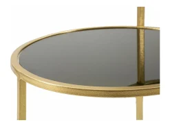 Dmora Mesa de centro Yoko, Mesa de centro baixa, Porta-revistas para sofá, Prateleira de sala, 50x40 h61 cm,^ Mesa De Apoio