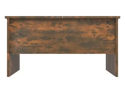 Mesa De Centro|vidaxl Mesa de centro80x50x42,5cm madeira processada carvalho fumado Castanho