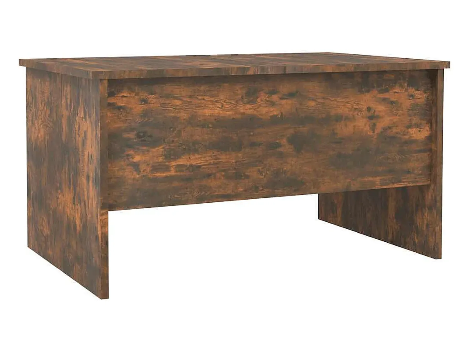 Mesa De Centro|vidaxl Mesa de centro80x50x42,5cm madeira processada carvalho fumado Castanho