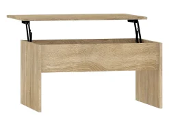 Best vidaxl Mesa de centro80x50,5x41,5cm madeira processada carvalho sonoma Natural claro