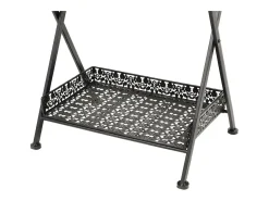 vidaxl Mesa de chá dobrável estilo vintage metal 58x35x72 cm^ Mesa De Apoio