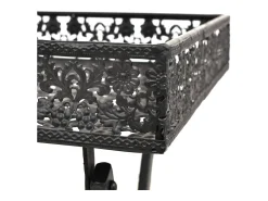 vidaxl Mesa de chá dobrável estilo vintage metal 58x35x72 cm^ Mesa De Apoio