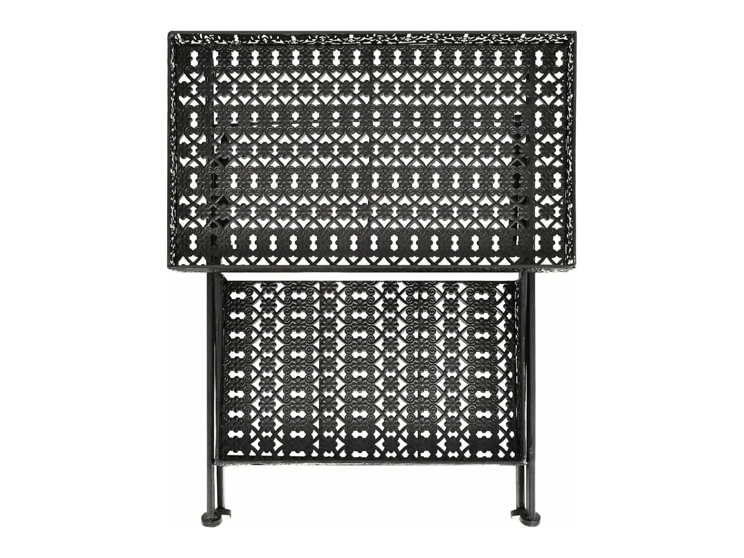 Discount Mesa de chá dobrável estilo vintage metal 58x35x72 cm PT629125 Preto