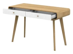 Loft24 Mesa de computador com tampo elevável em MDF roxo^ Consola