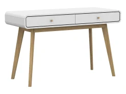 Consola*Loft24 Mesa de computador com tampo elevável em MDF verde Branco