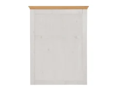 Cabide De Pé*Loft24 Mesa de consola com 1 prateleira em pinho cinzento Branco