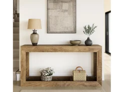 Tribesigns Mesa de Consola Estreita de 160cm, Mesa Longa para Sofá Atrás do Sofá, Mesa Moderna de Entrada^ Consola
