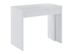 Vente-unique Mesa de consola extensível para 12 lugares - 6 extensões - Branca - ONEGA^ Consola