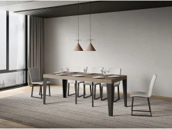 ITAMOBY Mesa de consola extensível 90x40/300 cm Flame Premium cinza pomba^ Consola