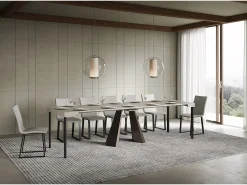 Best ITAMOBY Mesa de consola extensível 90x40/300 cm Diamante cashmere Cinzento