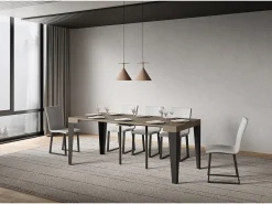 Consola|ITAMOBY Mesa de consola extensível 90x40/300 cm Cinza pomba flamejante Bege