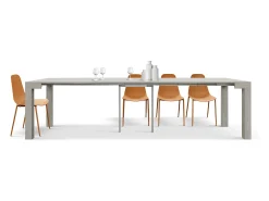 Mesa de consola extensível com efeito pérola em olmo 90×45 cm - 90×300 - VIAREGGIO^ Consola