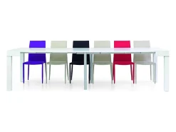 Sale Mesa de consola extensível branca 90×50 cm - 90×300 cm - SORRENTO Branco