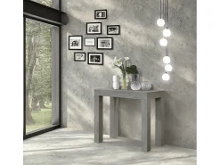 Discount Mesa de consola extensível em cimento com efeito 90×45 cm - 90×300 cm - VIAREGGIO Cinzento