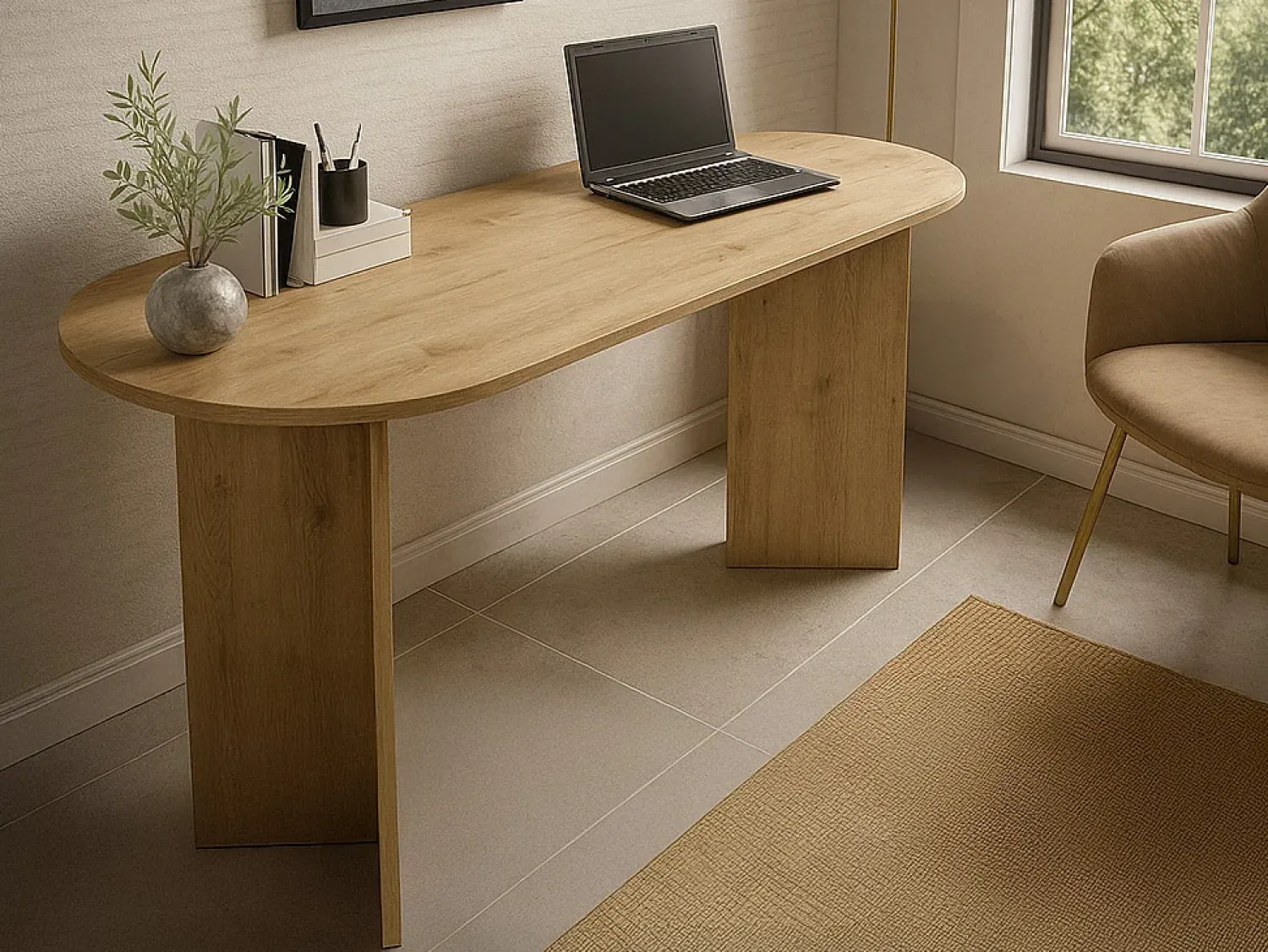 Vente-unique Mesa de consola moderna em tom - TOPANIA^ Consola
