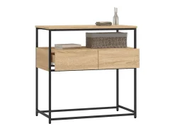 vidaxl Mesa de console Carvalho Sonoma 75x40x75 cm Madeira projetada^ Consola