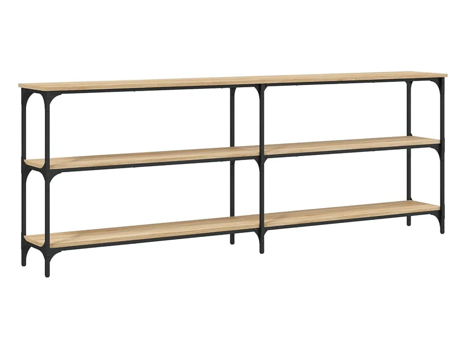 Consola|vidaxl Mesa de console Carvalho Sonoma 200x29x75 cm Madeira projetada Natural claro