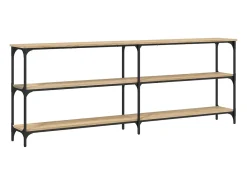 Consola|vidaxl Mesa de console Carvalho Sonoma 200x29x75 cm Madeira projetada Natural claro