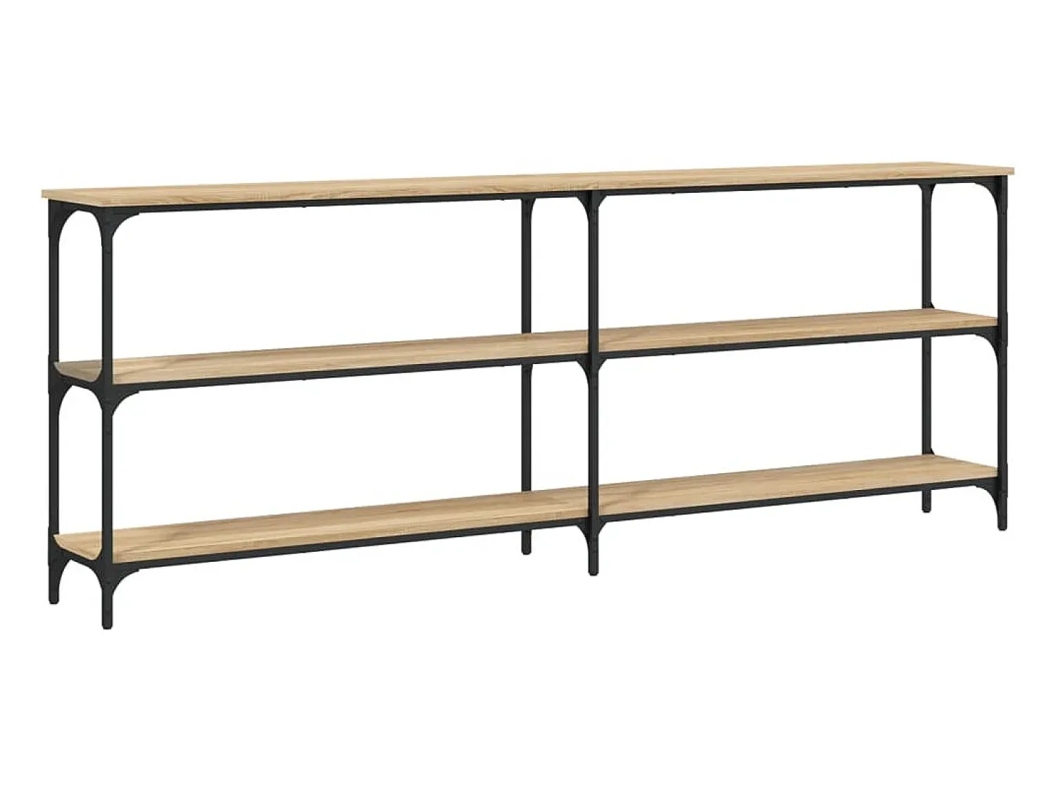 Consola|vidaxl Mesa de console Carvalho Sonoma 200x29x75 cm Madeira projetada Natural claro