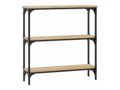Sale vidaxl Mesa de console Carvalho Sonoma 75x22,5x75 cm Madeira projetada Natural claro