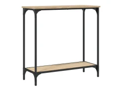 vidaxl Mesa de console Carvalho Sonoma 75x30,5x75 cm Madeira projetada^ Consola