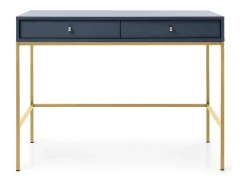 Consola* Mesa de console com 2 gavetas, 104x77 cm Azul