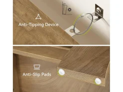 Consola*Tribesigns Mesa de Console de 120cm para Entrada, Mesa de Sofá para Entrada, Corredor, Sala de Estar Castanho