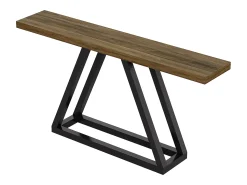 Tribesigns Mesa de console estreita de 160 cm – ideal como mesa de sofá atrás do sofá, design moderno para áreas de entrada^ Consola