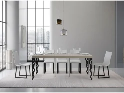 ITAMOBY Mesa de console extensível Karamay Small Premium cinza-pombo 90x40/196 cm^ Consola