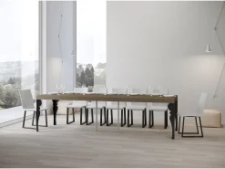 Discount ITAMOBY Mesa de console extensível Paxon Premium cinza pomba 90x40/300 cm Taupe