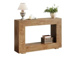 Consola|Tribesigns Mesa de Console, Mesa de Entrada, 120x30x83,5 cm, Mesa Auxiliar, Mesa de Corredor Castanho