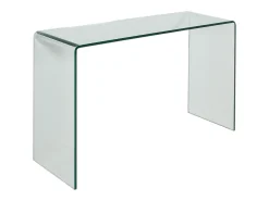 Consola|ITAMOBY Mesa de console Smalle em vidro curvado 120x40x80 cm Transparente