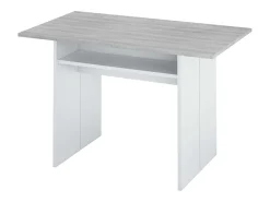 Consola| Mesa de console Tavolo, dobrável, fosco/cimento, 77/75x120x35x70 cm Branco