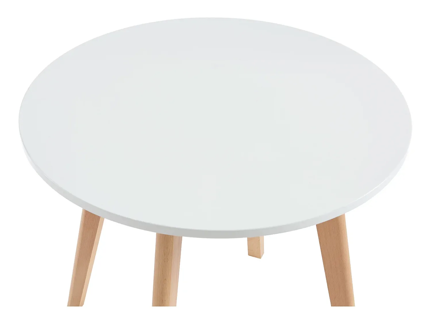 Clearance Vente-unique Mesa de criança em MDF e faia branco e natural LOULOUNE Natural claro / Branco