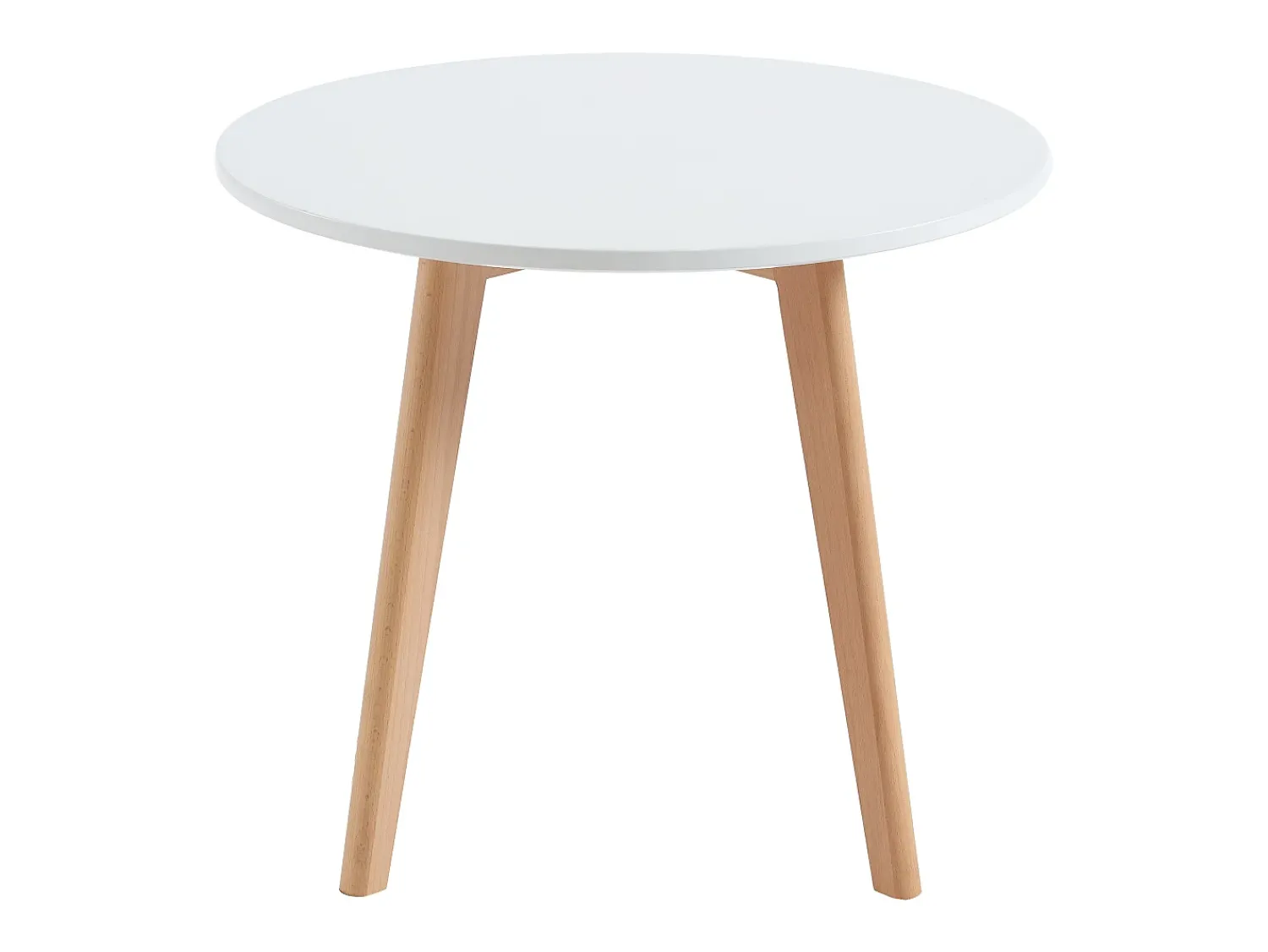 Clearance Vente-unique Mesa de criança em MDF e faia branco e natural LOULOUNE Natural claro / Branco