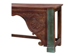 Consola* Mesa de entrada artesanal em madeira Multicor