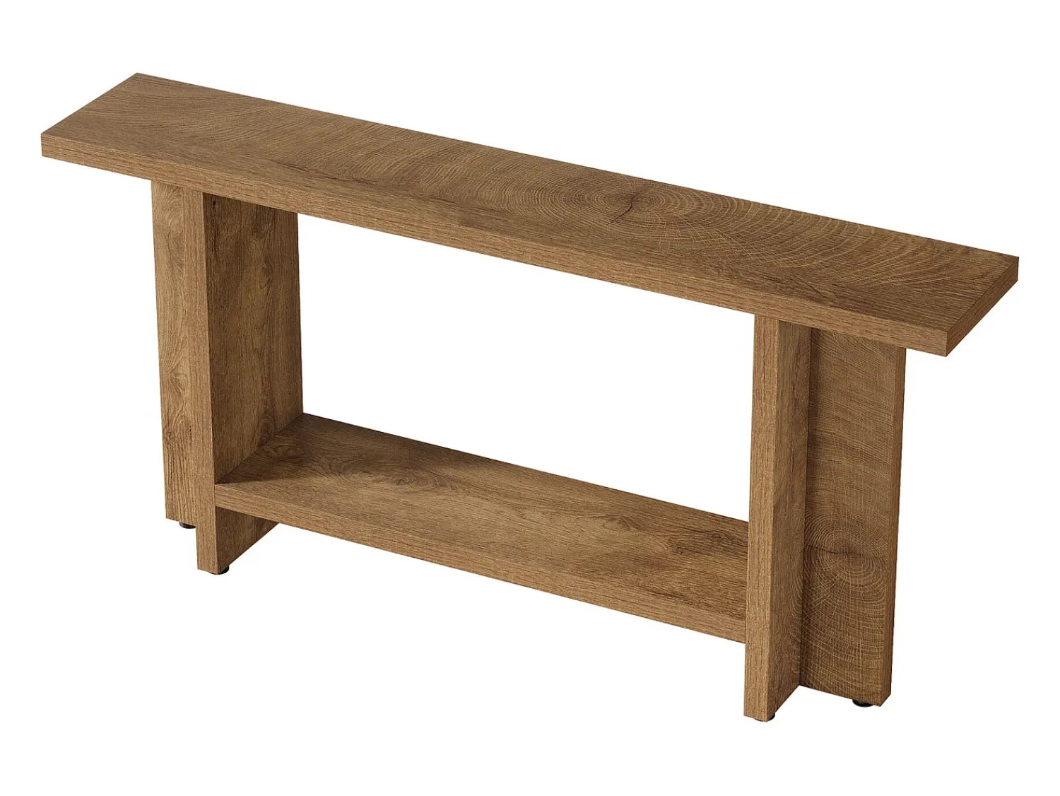 Tribesigns Mesa de entrada de 150 cm, mesa para sofá estreita e longa de dois andares para trás do sofá para sala de estar^ Consola