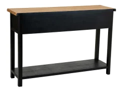 Mesa de entrada de madeira com 3 gavetas^ Consola