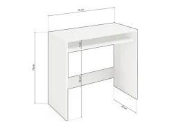 duehome Mesa de escrita Dax Blanco Alpes^ Consola