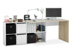 Consola|duehome Mesa de escritorio Move Natural claro