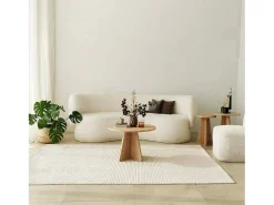 Discount Dmora Mesa de estar Dkluiver, Mesa baixa para café, Suporte para sofá, Prateleira para sala de estar, 60x60h40 cm, Carvalho Castanho