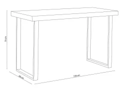 Basic Mesa de estudo natural^ Consola