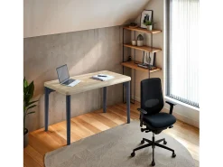 Sale duehome Mesa de estudo Padma Preto / Natural claro