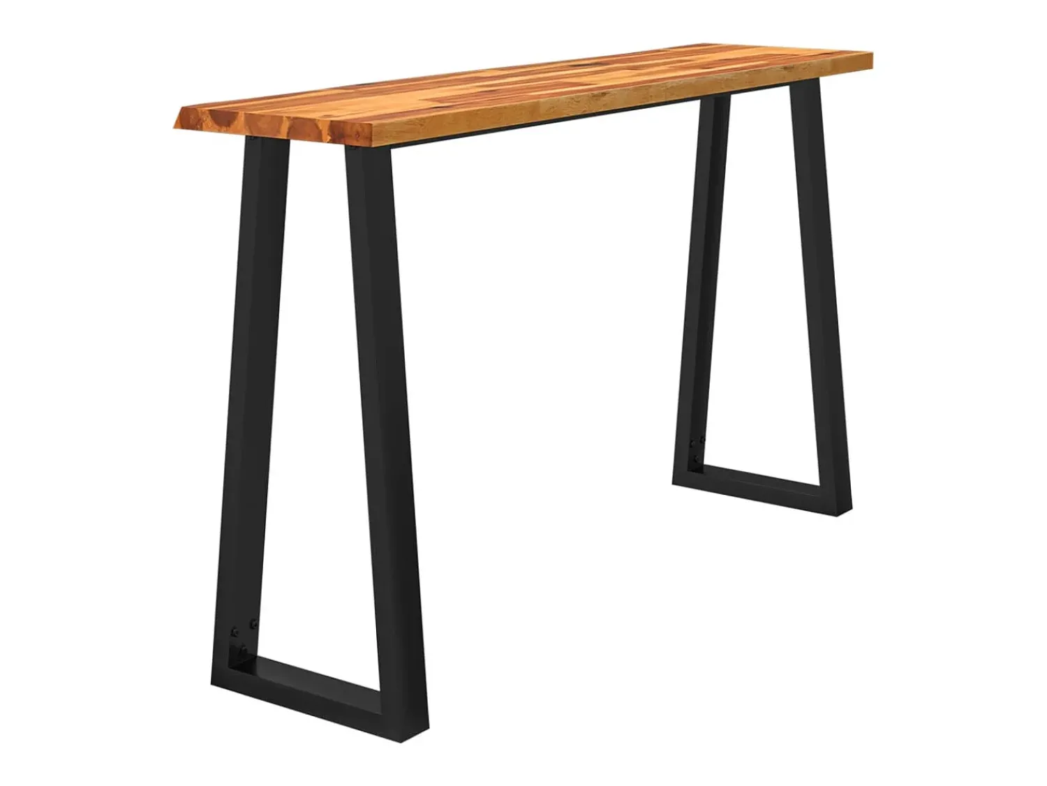 Consola| Mesa de jantar c/ bordas vivas 140x40x80 cm acácia maciça PT535089 Castanho