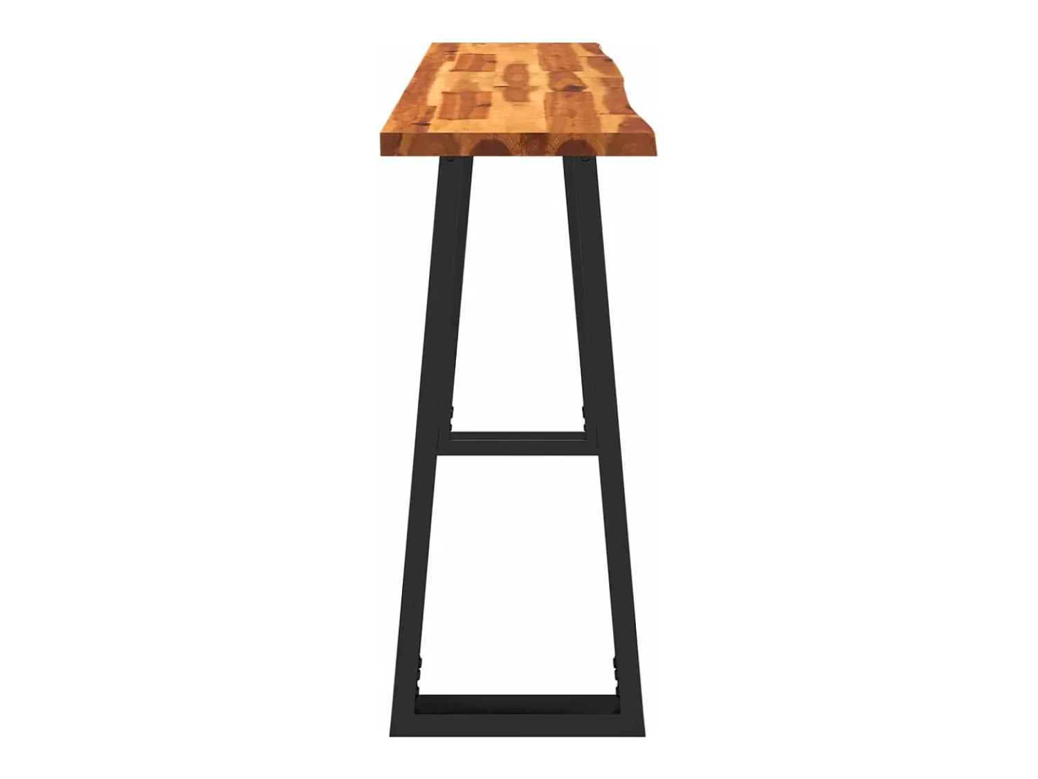 Consola| Mesa de jantar c/ bordas vivas 140x40x80 cm acácia maciça PT535089 Castanho