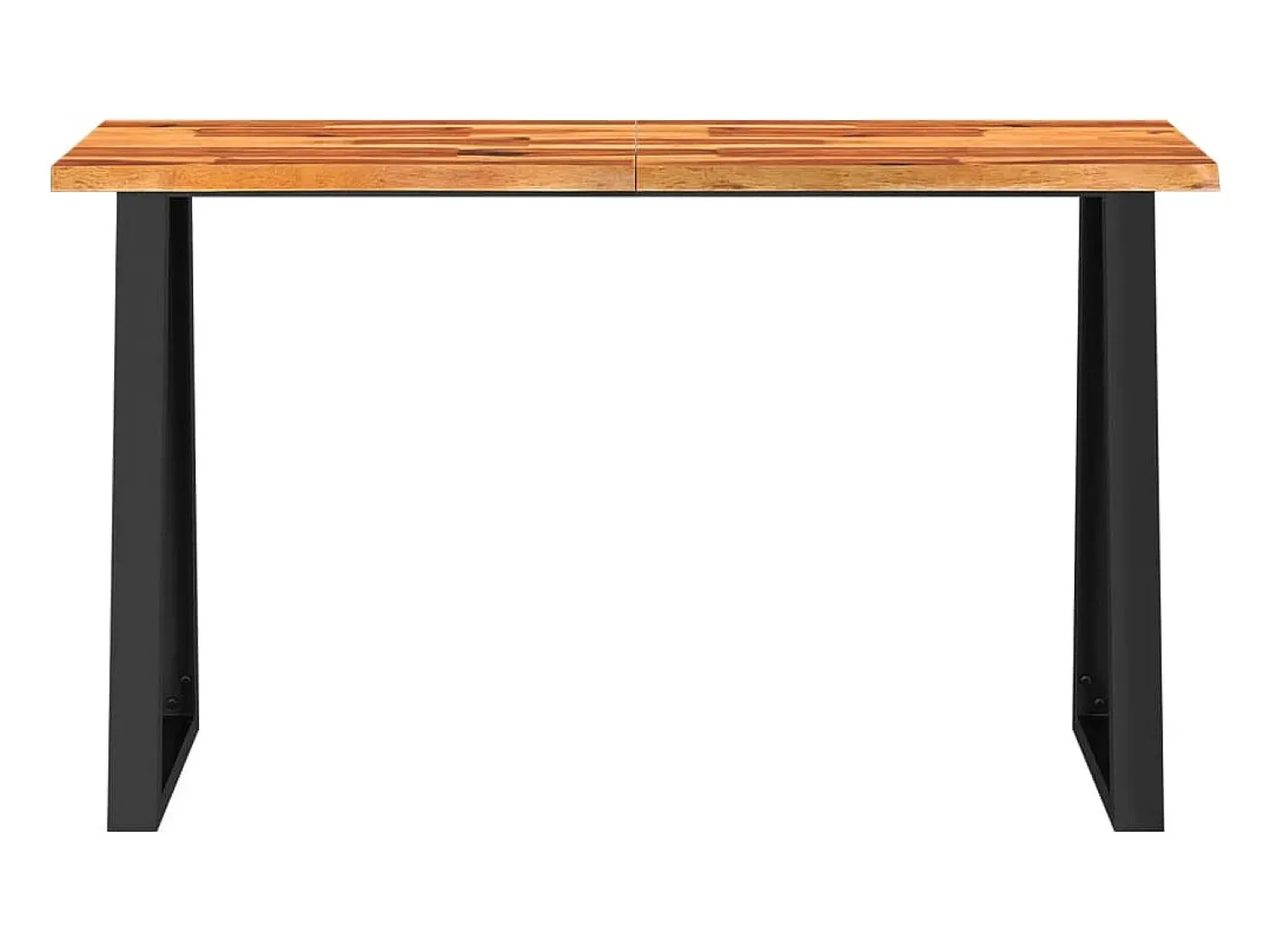 Consola| Mesa de jantar c/ bordas vivas 140x40x80 cm acácia maciça PT535089 Castanho