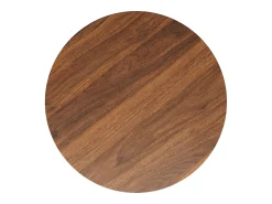 Mesa De Centro* Mesa de jantar redonda 80 × 80 × 75 cm, mesa de cozinha, mesa de centro para 4 pessoas, madeira Natural escuro