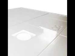 Mesa De Apoio* Mesa de jardim retangular Houston 150 x 90 cm em plástico trançado - Branco