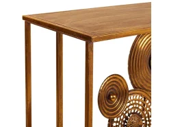 Mesa de metal para hall de entrada.^ Consola