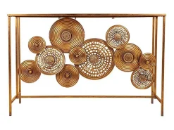 Mesa de metal para hall de entrada.^ Consola